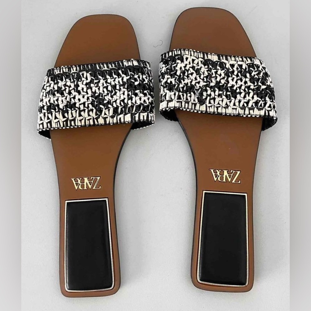 ZARA WOVEN SANDALS SIZE 40/9.5 - Picture 4 of 8